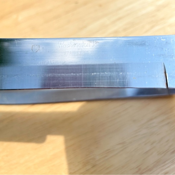 Washington Forge Knives Lot/2 Bullnose Butcher & Carving Stainless‎ Steel VTG - Picture 3 of 6